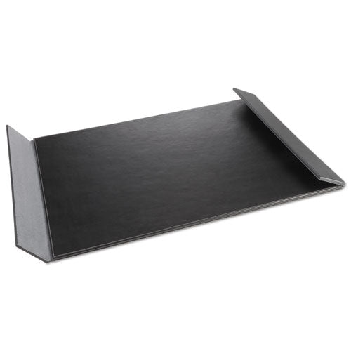 Image of Artistic® Monticello Desk Pad, with Fold-Out Sides, 24 x 19, Black