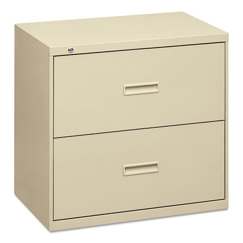 Image of HON® 400 Series Lateral File, 2 Legal/letter-Size File Drawers, Putty, 36" X 18" X 28"