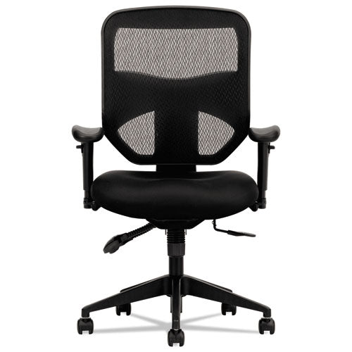 Image of HON® Vl532 Mesh High-Back Task Chair, Supports Up To 250 Lb, 17" To 20.5" Seat Height, Black