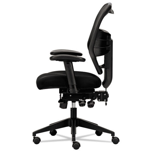 Image of HON® Vl532 Mesh High-Back Task Chair, Supports Up To 250 Lb, 17" To 20.5" Seat Height, Black