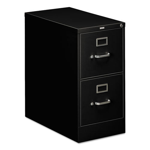 Image of HON® 310 Series Vertical File, 2 Letter-Size File Drawers, Black, 15" X 26.5" X 29"