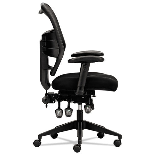 Image of HON® Vl532 Mesh High-Back Task Chair, Supports Up To 250 Lb, 17" To 20.5" Seat Height, Black