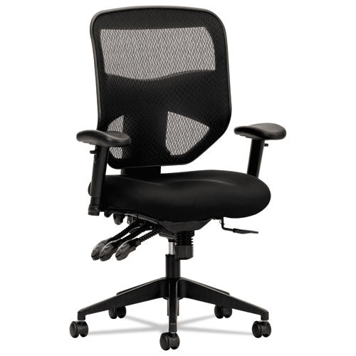 Image of HON® Vl532 Mesh High-Back Task Chair, Supports Up To 250 Lb, 17" To 20.5" Seat Height, Black