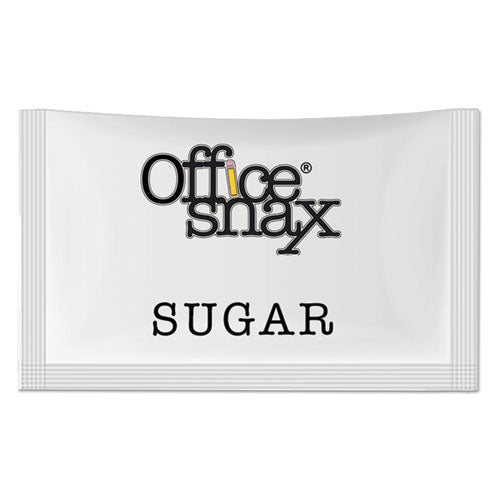 Image of Office Snax® Premeasured Single-Serve Sugar, 0.08 oz Packet, 1,200/Carton