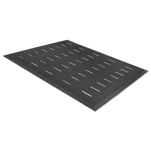 Image of Guardian Free Flow Comfort Utility Floor Mat, 36 X 48, Black