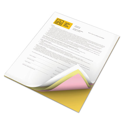 Image of xerox Revolution Carbonless 4-Part Paper, 8.5 x 11, White/Canary/Pink/Goldenrod, 5,000/Carton