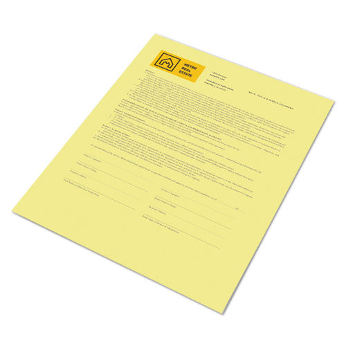 Image of xerox Revolution Digital Carbonless Paper, 1-Part, 8.5 X 11, Canary, 500/ream