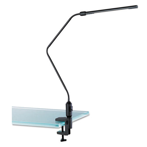 Image of Alera® LED Desk Lamp With Interchangeable Base Or Clamp, 5.13w x 21.75d x 21.75h, Black