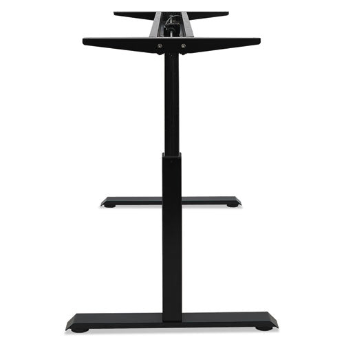 Image of Alera® Alera AdaptivErgo Sit-Stand Pneumatic Height-Adjustable Table Base, 59.06" x 28.35" x 26.18" to 39.57", Black