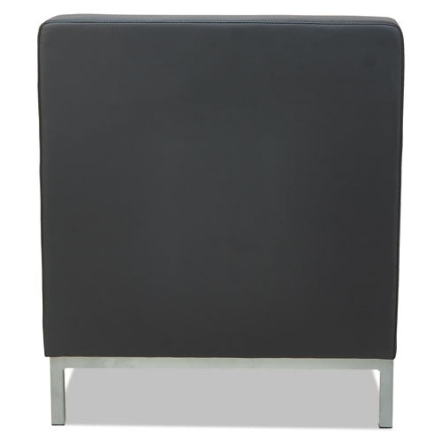 Image of Alera® Alera QUB Series Armless L Sectional, Charging Station Center Seat, AC Outlet, (2) USB Ports, 26.38" x 26.38" x 30.5", Black