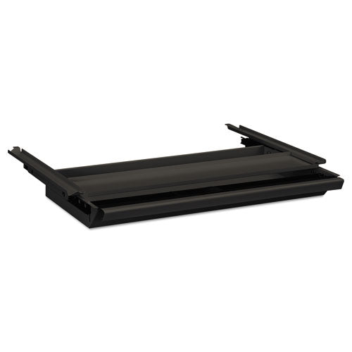 Image of HON® Center Drawer with Core Removable Locks, Metal, 24.75w x 14.75d x 3h, Charcoal