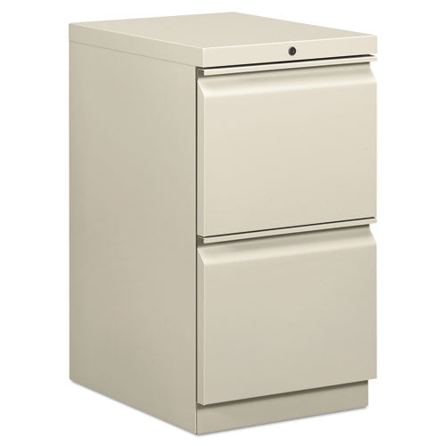 Image of HON® Brigade Mobile Pedestal, Left Or Right, 2 Letter-Size File Drawers, Light Gray, 15" X 19.88" X 28"