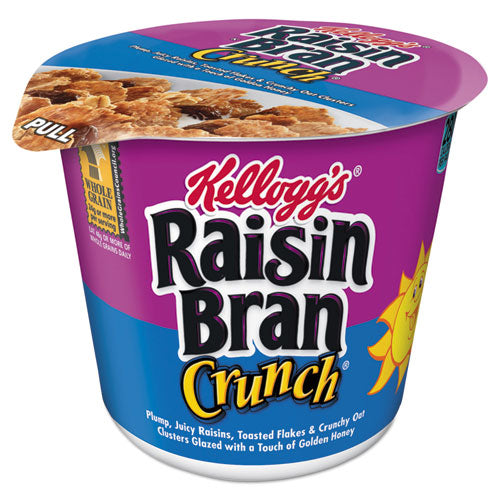 Image of Kellogg's® Breakfast Cereal, Raisin Bran Crunch, Single-Serve 2.8 Oz Cup, 6/box