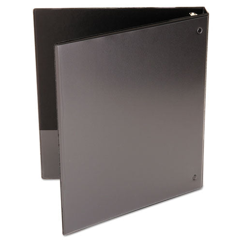 Image of Universal® Economy Round Ring View Binder, 3 Rings, 1" Capacity, 11 X 8.5, Black