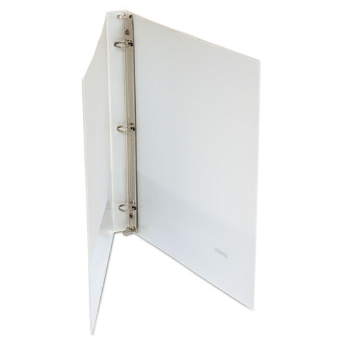 Image of Universal® Economy Round Ring View Binder, 3 Rings, 0.5" Capacity, 11 X 8.5, White