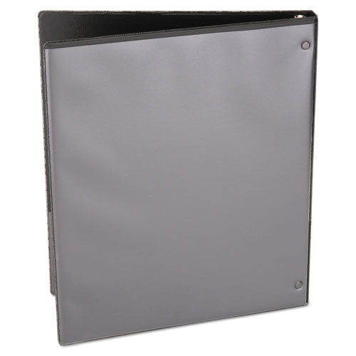 Image of Universal® Economy Round Ring View Binder, 3 Rings, 0.5" Capacity, 11 X 8.5, Black