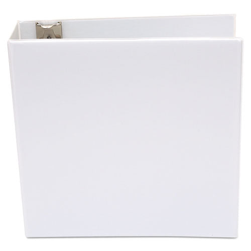 Image of Universal® Economy Round Ring View Binder, 3 Rings, 3" Capacity, 11 X 8.5, White