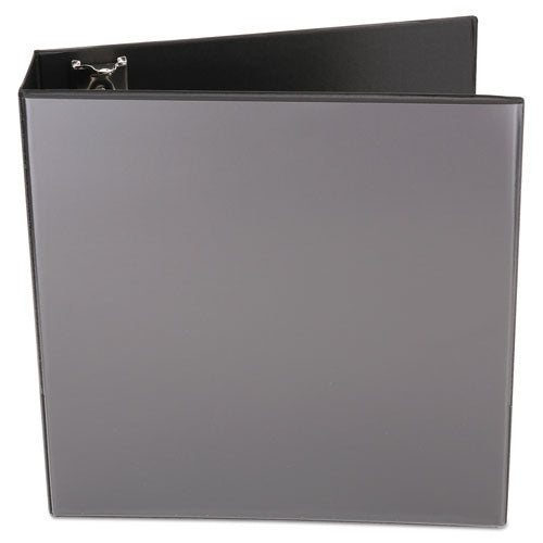 Image of Universal® Economy Round Ring View Binder, 3 Rings, 3" Capacity, 11 X 8.5, Black