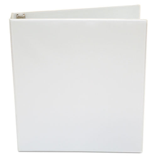 Image of Universal® Economy Round Ring View Binder, 3 Rings, 1" Capacity, 11 X 8.5, White