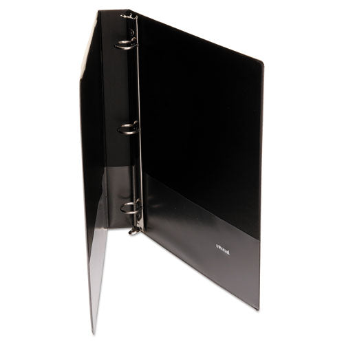 Image of Universal® Economy Round Ring View Binder, 3 Rings, 1" Capacity, 11 X 8.5, Black