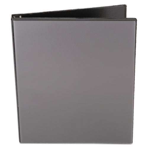 Image of Universal® Economy Round Ring View Binder, 3 Rings, 0.5" Capacity, 11 X 8.5, Black