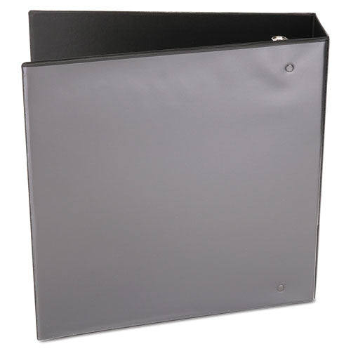 Image of Universal® Economy Round Ring View Binder, 3 Rings, 3" Capacity, 11 X 8.5, Black