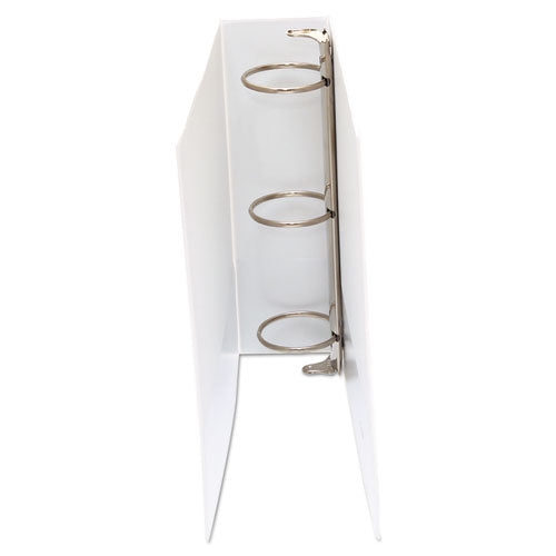 Image of Universal® Economy Round Ring View Binder, 3 Rings, 3" Capacity, 11 X 8.5, White