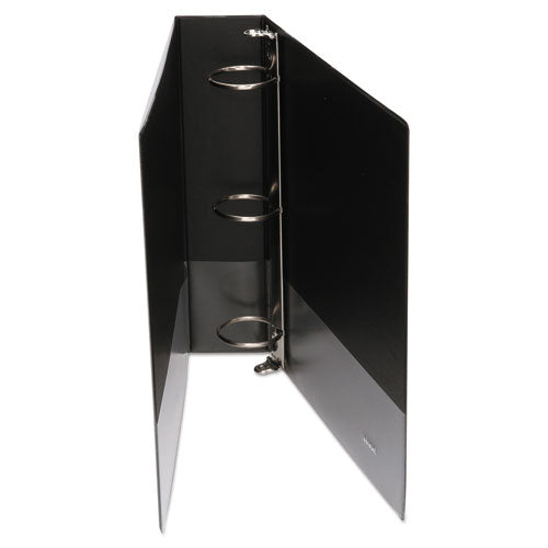 Image of Universal® Economy Round Ring View Binder, 3 Rings, 2" Capacity, 11 X 8.5, Black