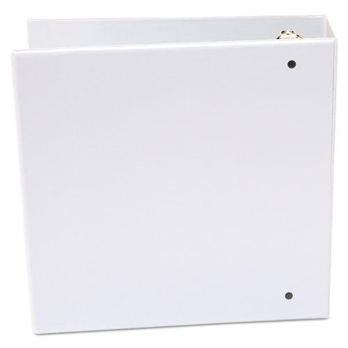 Image of Universal® Economy Round Ring View Binder, 3 Rings, 3" Capacity, 11 X 8.5, White