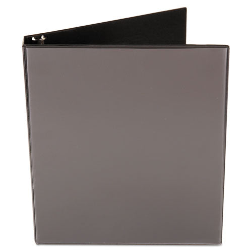 Image of Universal® Economy Round Ring View Binder, 3 Rings, 1" Capacity, 11 X 8.5, Black