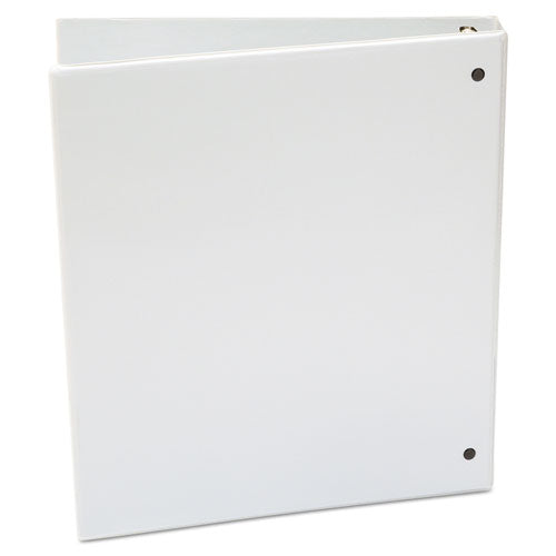 Image of Universal® Economy Round Ring View Binder, 3 Rings, 1" Capacity, 11 X 8.5, White