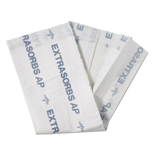 Image of Medline Extrasorbs Air-Permeable Disposable Drypads, 30" X 36", White, 5 Pads/pack