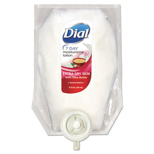 Image of Dial® Professional 7-Day Moisturizing Lotion for Versa Dispenser, 15 oz, Refill Pouch, 6/Carton