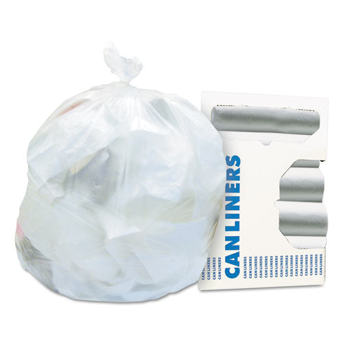 Image of Heritage High-Density Waste Can Liners, 56 gal, 16 mic, 43" x 48", Natural, 200/Carton