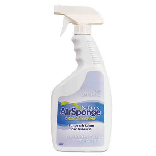 Image of Nature's Air Sponge Odor Absorber Spray, Fragrance Free, 22 Oz Spray Bottle, 12/carton