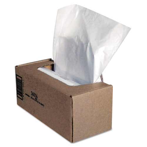 Image of Fellowes® Shredder Waste Bags, 25 Gal Capacity, 50/carton
