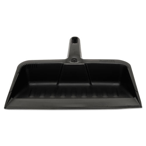 Image of Rubbermaid® Commercial Heavy-Duty Dustpan, 8.25 X 12.25 , Polypropylene, Charcoal