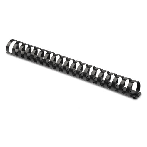 Image of Fellowes® Plastic Comb Bindings, 1 1/2" Diameter, 340 Sheet Capacity, Black, 10/Pack