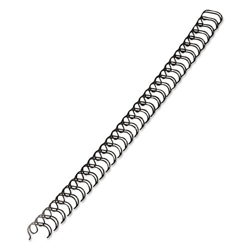 Image of Fellowes® Wire Bindings, 3/8" Diameter, 80 Sheet Capacity, Black, 25/pack