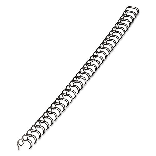 Image of Fellowes® Wire Bindings, 1/4" Diameter, 35 Sheet Capacity, Black, 25/pack