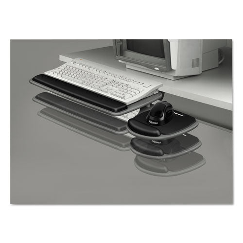Image of Fellowes® Adjustable Standard Keyboard Platform, 20.25w X 11.13d, Graphite/black