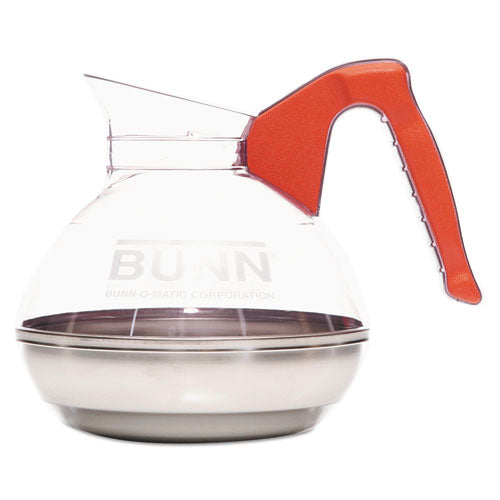 Image of BUNN® Easy Pour Decanter, 64 oz, Orange Handle