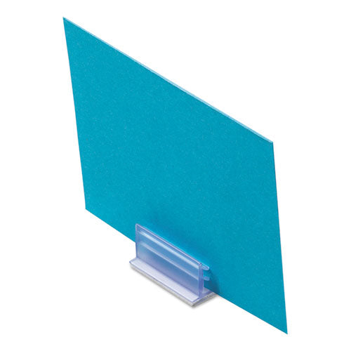 Image of deflecto® Clips Grips Tags SuperGrip Display Holder, 1 x 0.5 x 0.5, Clear, 50/Pack