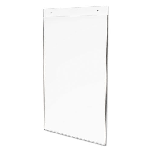 Image of deflecto® Classic Image Single-Sided Wall Sign Holder, Plastic, 11 X 17 Insert, Clear