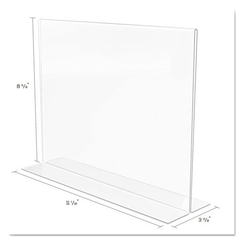Image of deflecto® Classic Image Double-Sided Sign Holder, 11 x 8.5 Insert, Clear