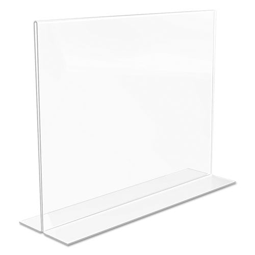 Image of deflecto® Classic Image Double-Sided Sign Holder, 11 x 8.5 Insert, Clear