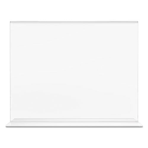 Image of deflecto® Classic Image Double-Sided Sign Holder, 11 x 8.5 Insert, Clear