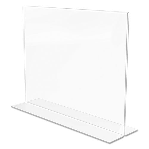 Image of deflecto® Classic Image Double-Sided Sign Holder, 11 x 8.5 Insert, Clear