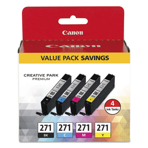 Image of Canon® 0390c005 (cli-271) Ink, Black/cyan/magenta/yellow
