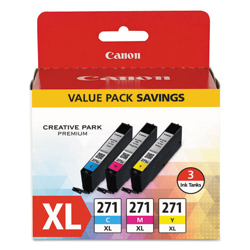 Image of Canon® 0337c005 (cli-271xl) High-Yield Ink, Cyan/magenta/yellow